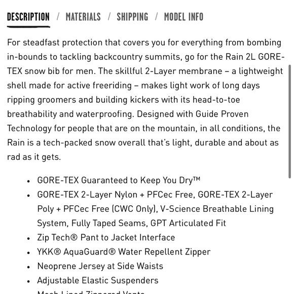 USED VOLCOM RAIN GORE-TEX BIBS MEDIUM - Picture 2 of 16